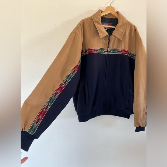Cripple Creek Vintage Full-Zip Western Aztec Wool Blend Jacket Size XXL - Picture 2 of 13